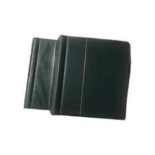 Lot 2 Albums Verts Leuchtturm préimprimé sans les Timbres de France 2004 à 2008