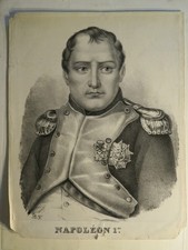 RARE GRANDE LITHO XIX PORTRAIT