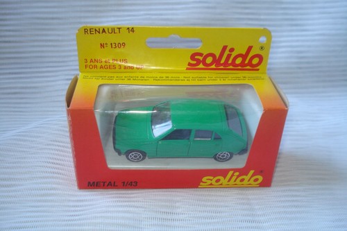 Solido 1309 renault 14 verte - 14,
