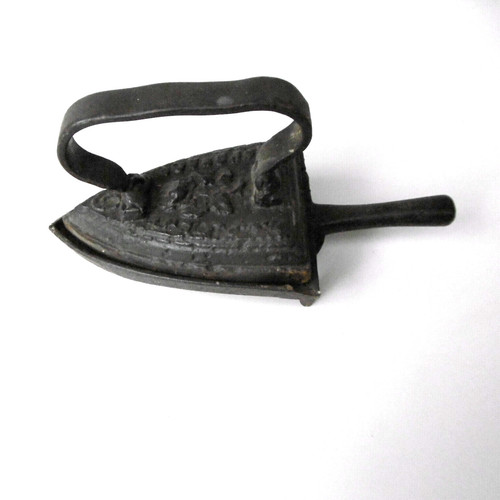 Old cast iron with - old,
