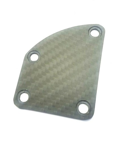 Carbon fiber matte neckplate - carbon,