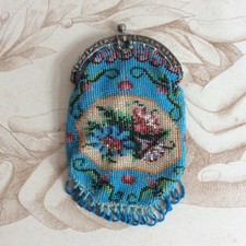 Bourse Sac Perlée Fleurs