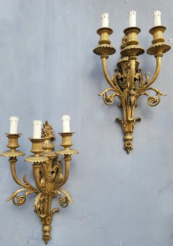 Paire appliques bronze - paire,