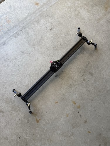 Black metal camera slider - black,