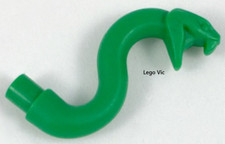 Lego 28588 x2 Snake Head Green