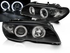 Paire de phares BMW serie 3 E46 Coupe 03-06 angel eyes CCFL noir