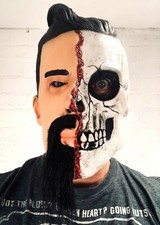 Blanc Mâle Crâne Masque Jour