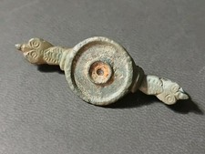 Magnifique Petite Fibule Romaine Antique forme rare 