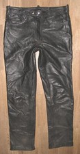 Jeans Moto En Cuir Pour Homme