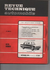 REVUE TECHNIQUE Alfa Roméo 1750 berline GT Veloce Spider RTA 1970 293