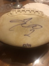 Tim Couch Autographed Football