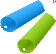 2 Pièce Epluche Ail en Silicone, de Peau Presse-ail Professionnel,Rouleaux 