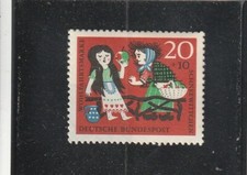 L6376 ALLEMAGNE RFA , timbre N° Y&T 259 de 1962 " Blanche Neige et la  " Neuf **