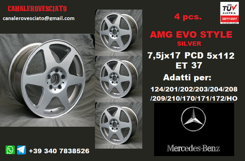 Jantes amg evo 17 silver - jantes,