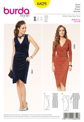 Burda b6829 patron couture - burda, de
