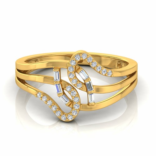 Bague déclaration diamant - bague, en