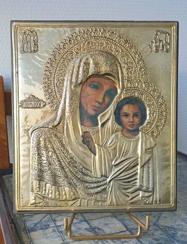 Icône vierge enfant - icône, à