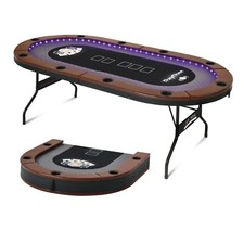 10 Player Foldable Poker Table