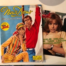 revue nous deux roman photo complet  n° 1094 + supplement flash delon nathalie