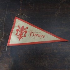 ancien fanion drapeau  collection automobilia  rallye FLORENCE FIRENZE ITALIE