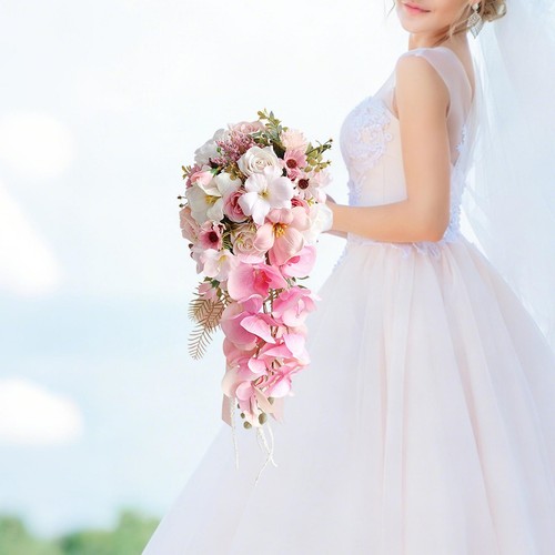 Bouquet mariée artificiel - bouquet,