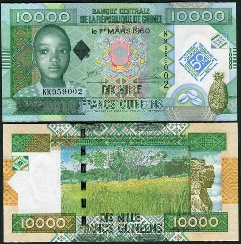 Guinea 000 francs - guinea, 2010