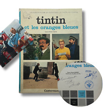 Tintin Et Les Oranges Bleues - Dédicace de Talbot avec photo signée - EO 1965