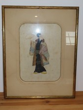 Tableau ancien Asiatique Femme