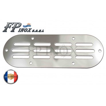 Grille aération ovale inox - ovale,