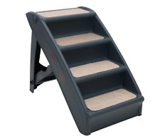 Escaliers pliables pour chiens - Gris - 62x40x49,5 cm 50-75 kg
