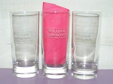 LOT 3 VERRES PUBLICITAIRES WHISKY WILLIAM LAWSON'S / BISTROT VINTAGE /B2817