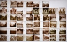 Italie Rome Pompéi 23 Photos Stéréo/Verre  Format Jules Richard+Panier Vérascope