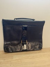 Cartable Serviette Porte Documents En Cuir Noir Charles Jourdan Vintage