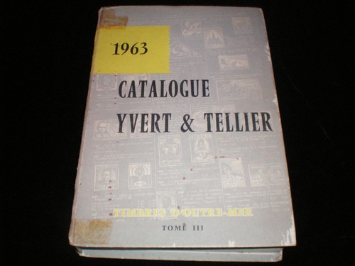Catalogue yvert tellier 1963 - yvert, &