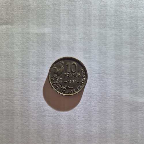 Pièce francs coq 1951 - pièce, 10
