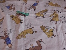 coupon tissu  " Tintin "  98   X   103   cm (  HERGE /1993 )