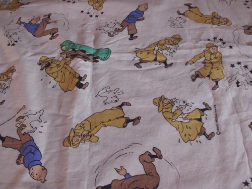 Coupon tissu tintin - coupon,