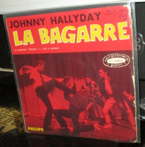 Johnny hallyday 45t - johnny, hallyday-45t-"la