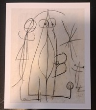 Joan MIRO carton d'invitation