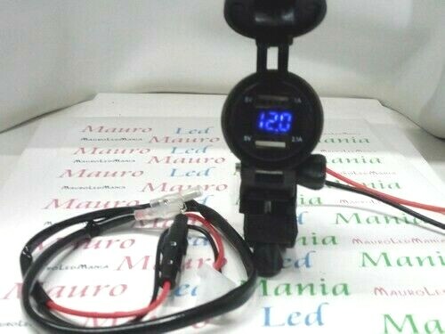 Chargeur moto usb double - de,