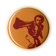 Badge DIRTY HARRY inspecteur Harry Clint Eastwood culte vintage pin button Ø25mm