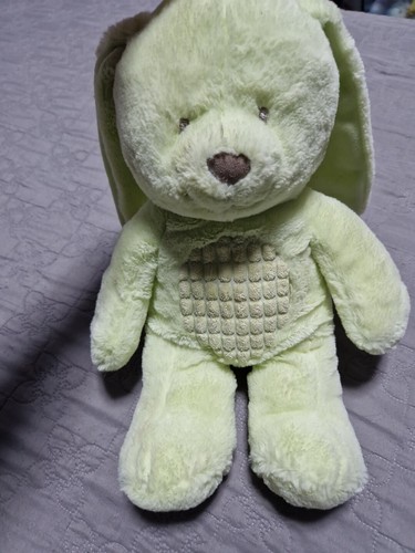 Doudou lapin tex vert cm - lapin,