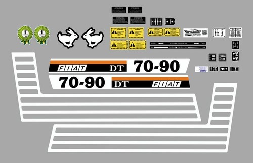 Fiatagri dt stickers - 70,