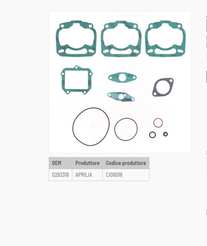 Aprilia 125 kit joints - rs,