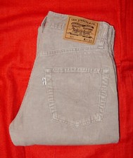 Jean Levi's 551 Droit Velours Beige W27L34