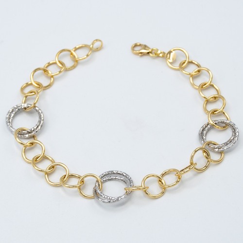 Bracelet femme jaune et - en, or