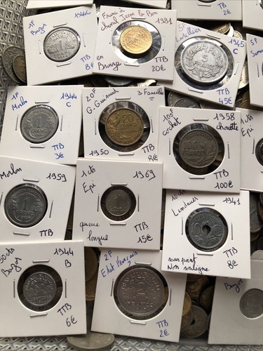 Lots 1monnaie française - lots,