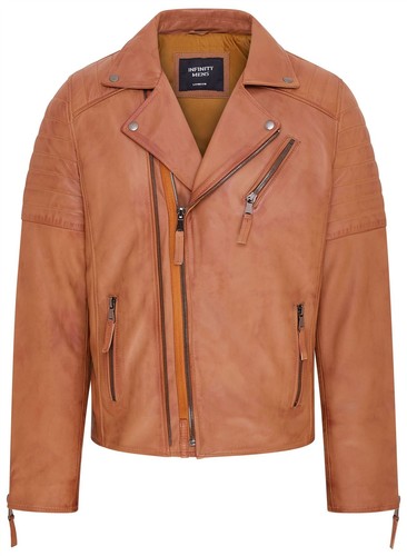 Veste motard cuir 100 - en, 100%