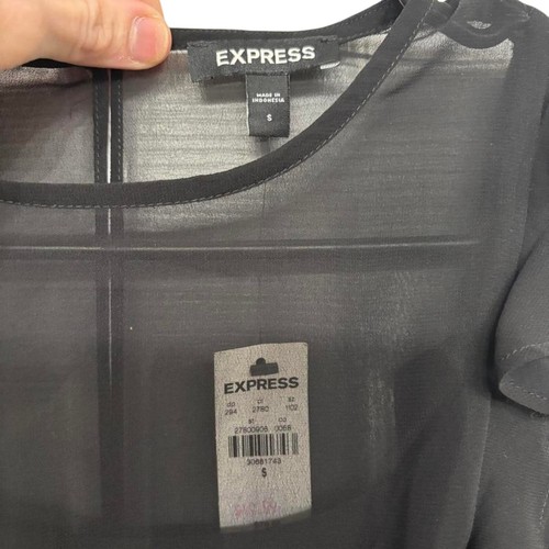Express black ruffle mini - ruffle,