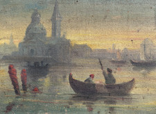 Tableau ancien huile basilique